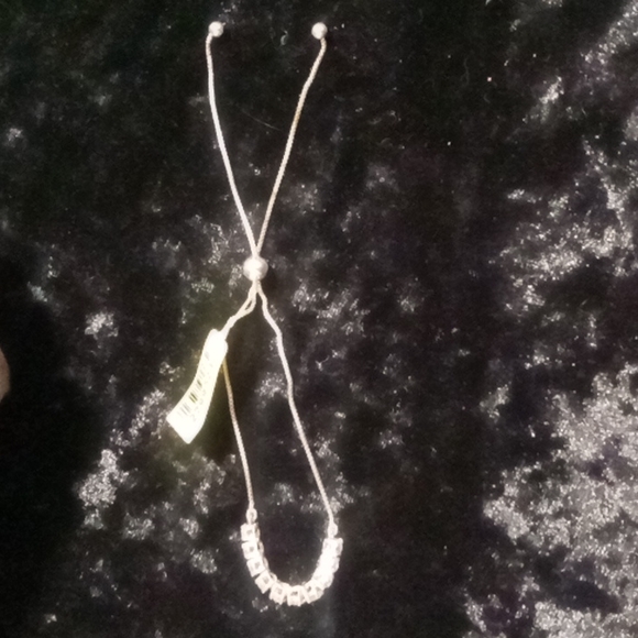 Cz slide bracelet in 925 sterling silver. Fits up to size 10. Nwt - Picture 4 of 5